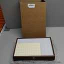 60 Slots Seed Storage Organizer with 96pcs Labels, Wooden Seed Saving Box with Lid and Metal Safety Lock, Garden Seed Organizer for Flowers Plants Vegetables, Brown