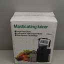 Cold Press Juicer, 5.5inch Wide Feed Chute Juicer Machine, Slow Masticating Juicer for Whole Vegetables & Fruits, Black