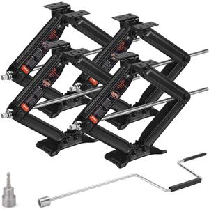 Kohree 6500 lbs RV Stabilizer Jacks 4 Pack, 24" Leveling Scissor Jack