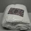 BPC Heavyweight Organic Feather Down Comforter Full/Queen Size, Hotel-Luxury Extra Fluffy Duvet Insert with Cotton Cover and Puffy Feather Down Filling for Winter, Ivory White, 82x86 Inches