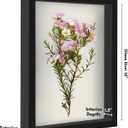 Americanflat 12x16 Shadow Box Frame with Polished Plexiglass - Silhouette Collection - Large Shadow Box Display Case for Tabletop and Wall Display - Black with Soft Felt Back