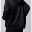 SOLY HUX Men's Graphic Zip Up Hoodies Sweatshirt Drawstring Long Sleeve Casual Streetwear Jacket Black Graphic Small (Black, S)