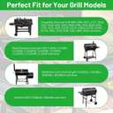 23.62" to 35.43" Adjustable Ash Pan for Charcoal Grill Chargriller 1224 1324 2121 2222 2123 Replacement Parts for Royal Gourmet, Oklahoma Joe's Charcoal Grills with 2PCS Fire Grate Hanger
