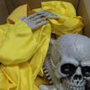 Halloween Animatronics Decorations Outdoor for Holding Candy and Gifts, 37 Inch Life Size with Balloon, Sound-Activated Sensor, Scary Decor for Home Party Indoor Outside Garden Lawn Grave Yard