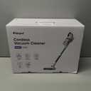 Cordless Vacuum Cleaner, 600W 50KPA 70Mins Runtime Fast Charging Vacuum Cleaner, Self-Standing LED Light Touch Screen Stick Vacuum for Home Light Weight,for Pet Hair/Carpet/Floor, White