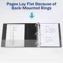 Avery Heavy-Duty View 3 Ring Binder, 4" One Touch Slant Rings, 760-Sheet Capacity, 4.5 Inch Wide Spine, Great for Home, School Supplies, Office, or Organization Needs, 1 White Binder (79704)