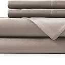 Hotel Sheets Direct 4 Piece Bed Sheet Set King Size, 100% Viscose Derived from Bamboo Sheets Set with 2 Pillowcases, Cooling & Breathable Luxury Bedding, MoistureWicking & Silky Soft Texture, Sand