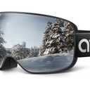 Lamicall Ski Goggles with 3X Anti-Fog - 100% UV Protection, OTG, Gifts for Skiing, Snowboard, Snowmobile, Men, Women