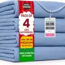 Utopia Bedding Washable Underpads 34" x 36" (Pack of 4), Waterproof Reusable Heavy Absorbency Incontinence Bed Pads for Adults, Kids, Elderly and Pets, Bedwetting Pads for Sofa and Couch (Blue)