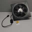 12 Inch Window Exhaust Wall Mounted Ventilation Basement Extractor Industrial Fan 720 CFM High-Speed1460 RPM Industrial Fan for Home Garage Office Commercial Use (12 Inch+Speed Control)