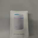 300ml USB Cool Mist Small Humidifier with Colorful Lights,Portable Mini Humidifier, Perfect for Bedroom, Office, Plants, travel & Car, White