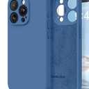 MCFANCE Silicone Magnetic for iPhone 15 Pro Case, Compatible with MagSafe, Full Camera Protection Shockproof Cover Soft Anti-Scratch Microfiber Lining for iPhone 15 Pro 6.1 inch 2023,Cyan Blue