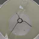 10" Top Diameter x 13" Bottom Diameter x 9" Slant Height with Washer (Spider) Attachment for Lamps with a Harp (Linen White)