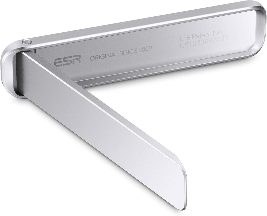 ESR Boost Phone Kickstand, Vertical and Horizontal Stand, Adjustable Angle, Compatible with iPhone Air 17 Pro Max, iPhone 16/15/14/13/12, Samsung Galaxy S25/S24/S23 Series, Google, Silver