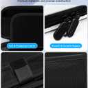 ZOVIKKIC Switch 2 Case for Nintendo Switch 2, Hard Shell Travel Case with 10 Game Card Slots, Slim Protective Carrying Bag for Console & Accessories (White)