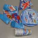 167pcs Airplane Birthday Party Decorations, 16 Guests Airplane Party Tableware Set, Airplane Plates Napkins Cups Table Cloth Balloons Backdrop etc Airplane Birthday Party Supplies