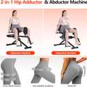 Vanmed Hip Adduction/ Abduction Machine for Home Gym, 8-Level Glute Machine & Thigh Workout Equipment, Max. Resistance 136 LBS