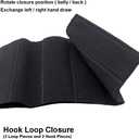 Belly Band Holster for Concealed Carry Elastic Abdominal Slim Wrap Concealment Handgun Holster with 2 Magazine Pouches for Right and Left Hand Draw