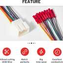 RED WOLF Stereo Wiring Harness Pre-Installed Wire Connectors Compatible with Ford 1999-2003 Ranger Explorer, 1998-2005 Lincoln Mercury Stereo Wire Cable Plug Install Aftermarket CD Player Receiver