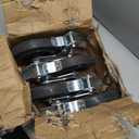 BestEquip 4 Pack Scaffolding Caster Wheels 8 x 2 Inch with Dual Locking Rubber Swivel Caster 360 Degrees Heavy Duty Casters 1100LBS Capacity per Wheel