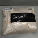 CozyLux Satin Sheets Queen Size Bed Set - 4 Piece Silky Queen Sheet Set, Luxury Beige Queen Sheets with Smooth and Soft Microfiber, Includes 1 Fitted Sheet, 1 Flat Sheet and 2 Pillowcases