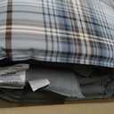 Eddie Bauer - Queen Comforter Set, Crisp & Tailored Cotton Percale Reversible Bedding, Lightweight 3 Piece Bed Set with Matching Pillowcases (Alder Blue/Grey)