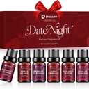 Date Night Fragrance Oils Set, Premium Essential Oils Set for Candle & Soap Making, Scented Oils for Perfume, Rose of Turkish, Romance Water, Valentine's Day Gifts for Women, 0.34 Fl Oz each