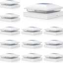 APONUO 12 Pack Solar Post Cap Lights, 2 Modes(Warm/Cool Light) Outdoor Waterproof Fence Post Solar Lights, Solar Powered Garden, Patio, Deck Decor for 4x4, 5x5, 6x6 Wood & Vinyl Posts, White