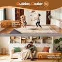 Veken Non Slip Cushioned Runner Rug Pad Gripper 2 x 6 Ft, Felt and Silicone Backing, 1/4 inch Thick Carpet Liner for Hardwood Floors and Finishes, Under Area Rugs Anti Skid Mat, Keep Rugs in Place