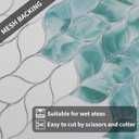5 Sheets Ivy Glass Mosaic,Leaf Tile Mosaic for Kitchen Backsplash,Leaf Shape Mosaic for Home Dcor