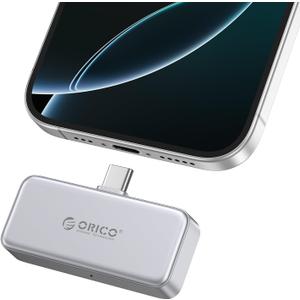 ORICO FlashPod 2TB Aluminum Alloy Portable SSD, Direct Plug Design, 2000MB/s External Solid State Drive, Reliable Storage for iPhone 17, Tablets & Laptops - S20