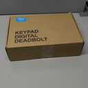 Veise Fingerprint Door Lock Set, Keyless Entry Door Lock, Front Handle Set, Electronic Keypad Deadbolt with Lever Handle, 2 Keys, Auto-Locking, One-time Codes, Easy to Install, Matte Black