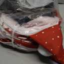 Kinlop Cat Tunnel for Christmas Tree Skirt 35.4'' Fluffy Plush Cat Donut Tunnel Bed Under Christmas Tree with Central Mat Collapsible Warm Soft Kitten Tube Cave for Kitten Small Animal