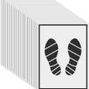 Zerodeko Disposable Foot Mats 50 Pack 19.68X14.96 Inch Portable Paper Car Floor Mats Poly-Coated Vehicle Foot Pads for Interior Protection and Easy Cleanup