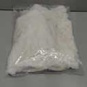 Pack of 2 Faux Fur Christmas Throw Pillow Covers 18x18 Inch, Soft Plush Striped Neutral Couch Pillow Cover, with Velvet Back Modern Home Decor for Sofa Living Room Couch Bed Cream White