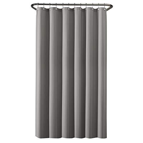 Zenna Home, 70 x 72 Inch, Grey Waterproof Fabric Shower Curtain or Liner, 70 x 72