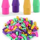 Mr. Pen Erasers for Pencils, 120 Pack, Pencil Top Erasers, Eraser Caps, Cap Tops, Topper Erasers. (Vibrant)