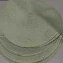 AHHFSMEI Round Braided Placemats 15 Inch Round Table Mats for Dining Tables Natural Woven Heat Resistant Place mats Set of 6 (Beige)