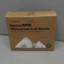 2-Pack Waterproof Crib Sheets for Boys, Girls - 52x28 Fitted Organic Cotton Baby Crib Sheets, Toddler Mattress Protector Cover, Washable, Soft & Durable Baby Bedding Essentials (KeaSafari)