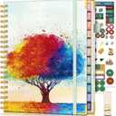 Academic Planner 2026-2027, Hardcover Weekly and Monthly Calendar Planner from July 2026 - June 2027, 8.5" x 11" A4 Large Daily Agenda with Tabs, College School Organizer for Student Teacher, The Tree of Life in Oils