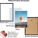 11x16 Picture Frame Black for Wall Hanging, Wall Mounting Horizontally or Vertically, 11 x 16 Wall Gallery Poster Photo Frame with Shatter Resistant Plexiglass, Black