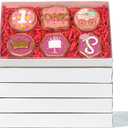 55 PACK 9.5" x 6" x 1.2" Clear Cookie Boxes with Full Window,Bakery Boxes Cakesicle Boxes Chocolate Covered Pretzel Rods Boxes Macaron Boxes for Valentine's Christmas (White)