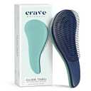 Crave Naturals Glide Thru Detangling Hairbrush that Glides Through Tangles For Wet, Dry and Damaged Hair - Gentle Detangler Styling Tool for Adults, Kids, Men and Women - 7.5 x 3 in, Turquoise