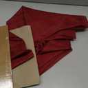 Chyhomenyc Sheer Curtains 36 Inch Length, Short Voile Sheer Window Curtians for Small Window Bathroom Cafe Living Room Farmhouse, 2PCS, 42W x 36L inches, Rod Pocket, Burgundy