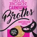 Tiki Cat Born Carnivore Broths, Salmon Recipe, Hydration and Flavor Supplement Cat Food Topper, 1.3 oz. Pouch (Pack of 12)