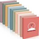 Ctosree 10 Pack 3 Ring Binder with 2 Pockets, 1'', Vintage Color