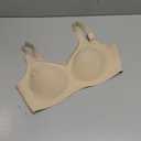 OEAK Womens Wireless Bras V Mesh Comfortable Bralette Supportive Tshirt Bra No Underwire Seamless Push Up Everyday Bras (Medium, Nude)