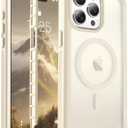 Magnetic for iPhone 15 Pro Case, [Compatible with MagSafe][Military Grade Drop Protection][Heavy Duty Protection][Non-Slip][Shockproof] 2-Layer Durable Bumper Phone Case 6.1''-Antique White