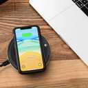 APEKX Warm Cup Coffee Mug Warmer Set - Smart Stable Constant Temperature 131F, 15W Wireless Charging, 12.8 oz Capacity - Supports USB-C Interface, Automatic Power On/Off Function (4 H) (Black)