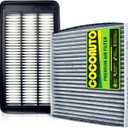 COCOAUTO Engine &Cabin Air Filter Kit for CRV (2017-2022) 1.5L L4 Only, Civic (2016-2021) 1.5L, Replace 172205AAA00, XA10498, 80292TF0G01